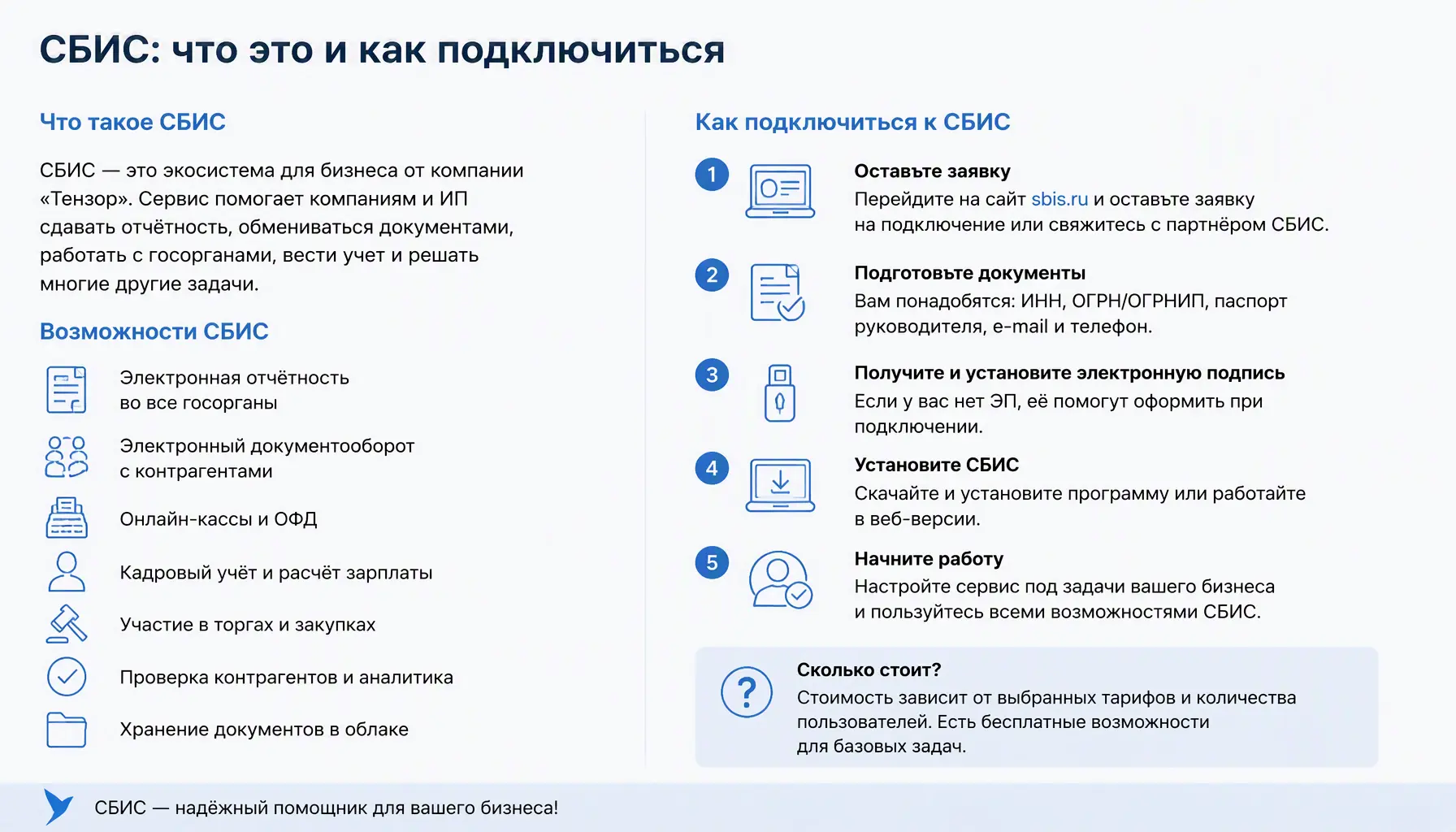 Что такое СБИС и как подключиться: пошаговая инструкция